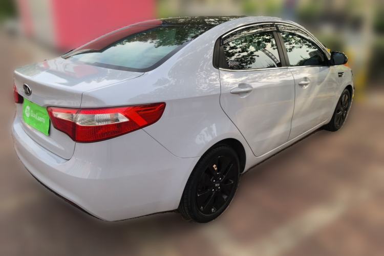 Used Kia K2 2011 Sedan 1.6L Automatic Transmission Premium Rear Right 45 Deg