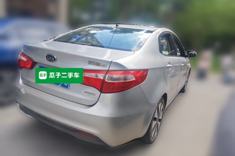 Used Kia K2 2011 Sedan 1.6L Automatic Transmission Premium Rear Right 45 Deg