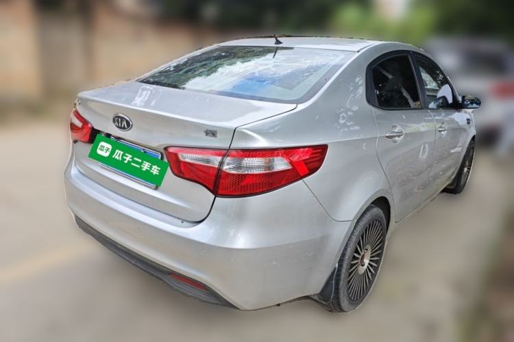 Used Kia K2 2011 Sedan 1.6L Automatic Transmission Premium Rear Right 45 Deg