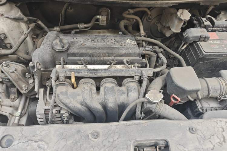 Used Kia K2 2011 Sedan 1.4L Automatic GLS Engine Bay