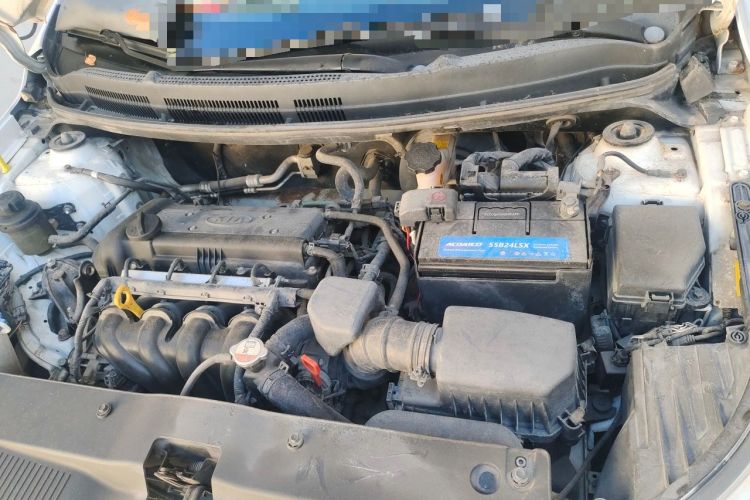 Used Kia K2 2011 Sedan 1.6L Automatic Transmission Premium Engine Bay Left