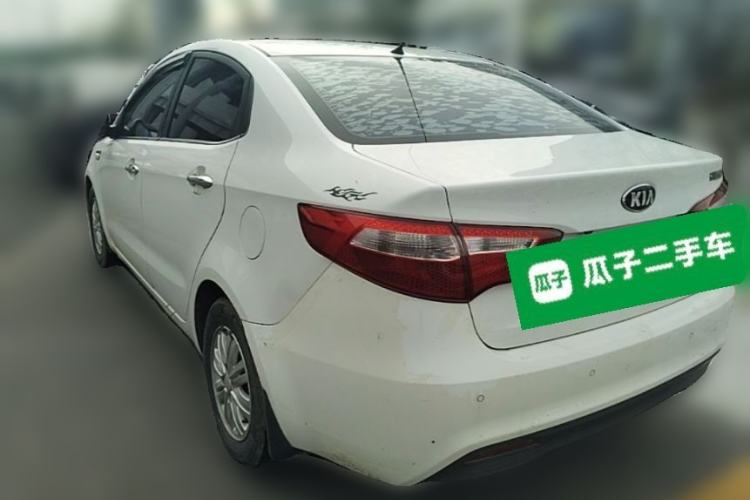 Used Kia K2 2011 Sedan 1.4L Manual Transmission GLS Rear Left 45 Deg