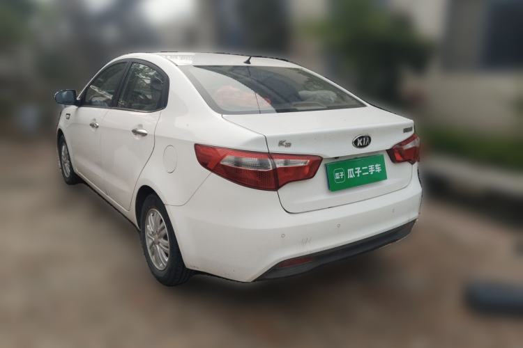 Used Kia K2 2011 Sedan 1.4L Manual Transmission GLS Rear Left 45 Deg