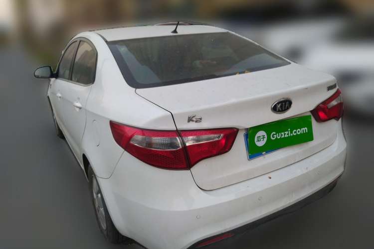 Used Kia K2 2011 Sedan 1.4L Automatic Top-Trim Rear Left 45 Deg