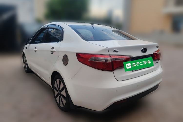 Used Kia K2 2011 Sedan 1.6L Automatic Transmission Premium Rear Left 45 Deg