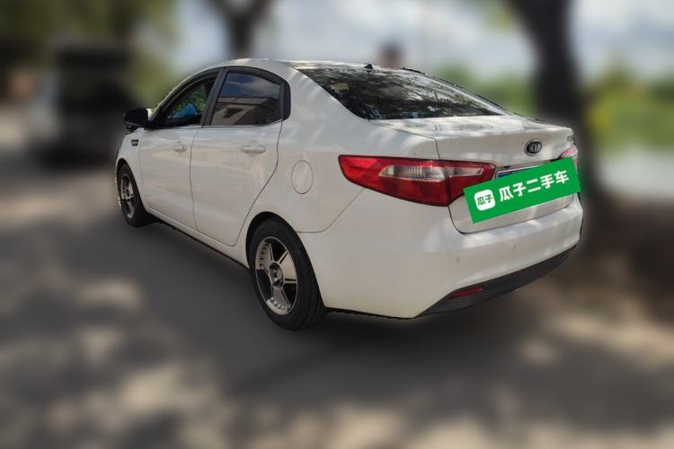 Used Kia K2 2011 Sedan 1.4L Manual Transmission GLS Rear Left 45 Deg