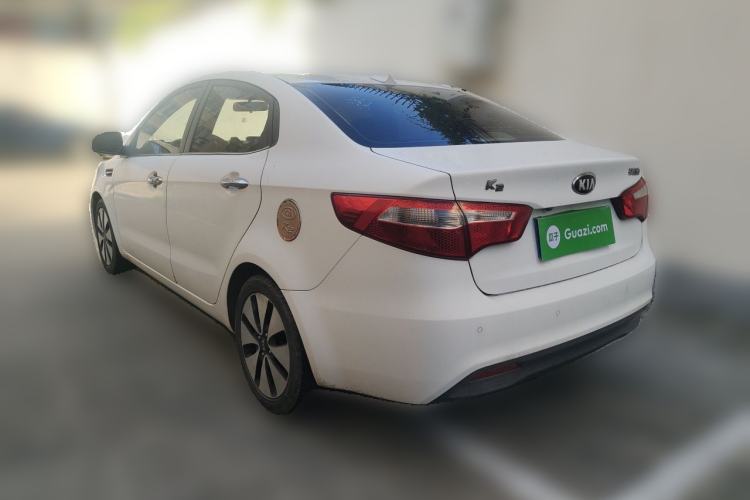 Used Kia K2 2011 Sedan 1.6L Automatic Transmission Premium Rear Left 45 Deg