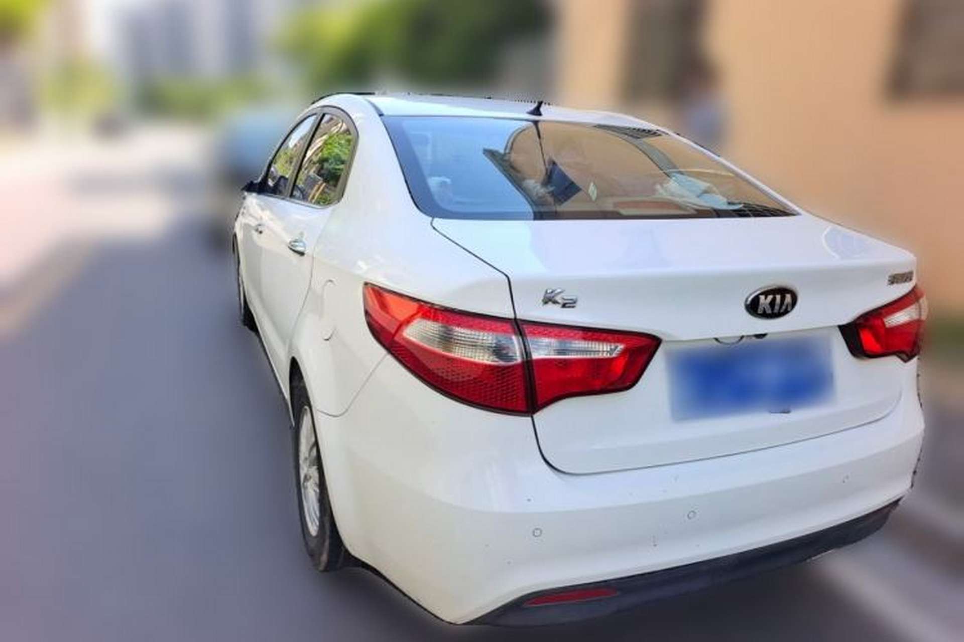 Used Kia K2 2011 Sedan 1.4L Manual Transmission GLS Rear Left 45 Deg