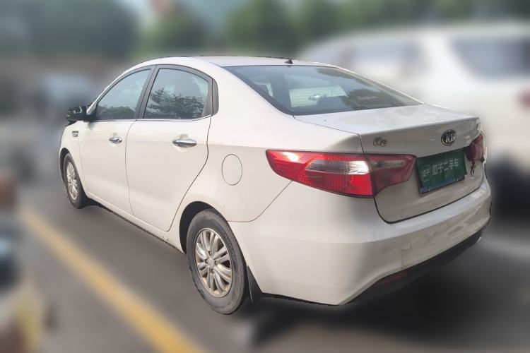 Used Kia K2 2011 Sedan 1.4L Manual Transmission GLS Rear Left 45 Deg