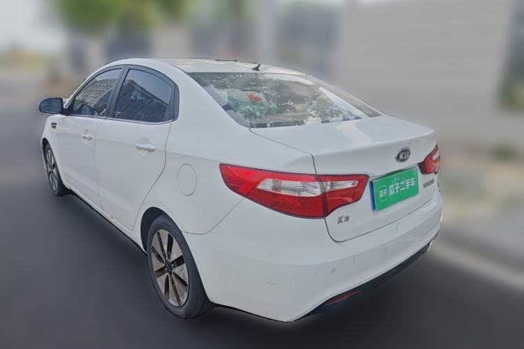Used Kia K2 2011 Sedan 1.6L Automatic Transmission Premium Rear Left 45 Deg