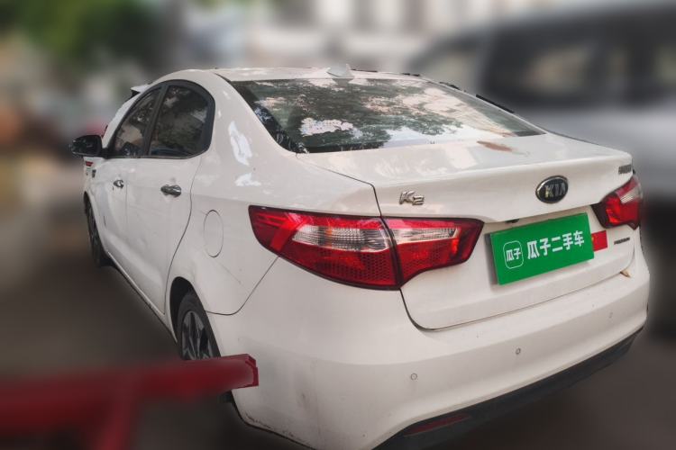 Used Kia K2 2011 Sedan 1.6L Automatic Transmission Premium Rear Left 45 Deg