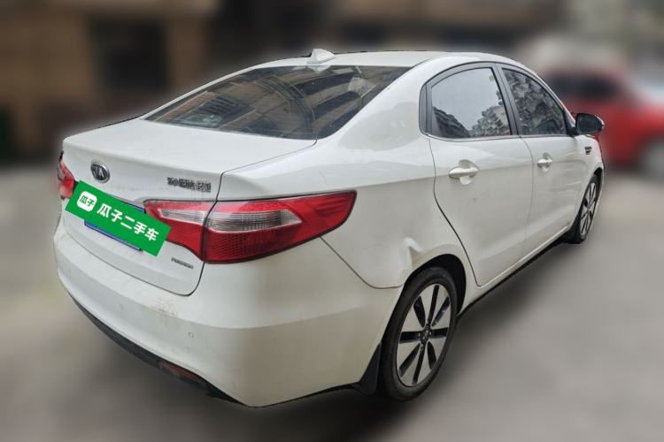 Used Kia K2 2011 Sedan 1.6L Automatic Transmission Premium Rear Right 45 Deg