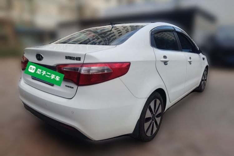 Used Kia K2 2011 Sedan 1.6L Automatic Transmission Premium Rear Right 45 Deg