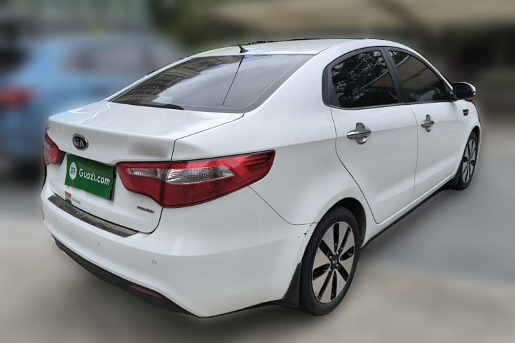 Used Kia K2 2011 Sedan 1.6L Automatic Transmission Premium Rear Right 45 Deg