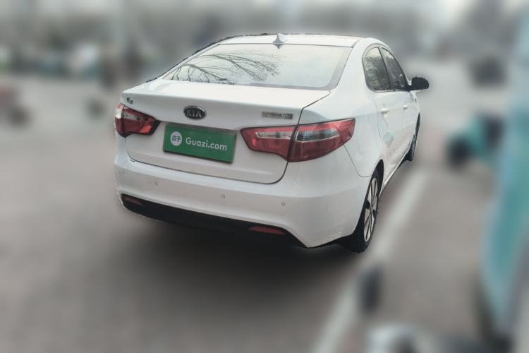 Used Kia K2 2011 Sedan 1.6L Automatic Transmission Premium Rear Right 45 Deg