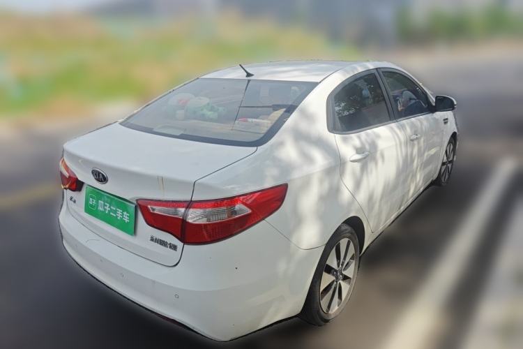 Used Kia K2 2011 Sedan 1.6L Automatic Transmission Premium Rear Right 45 Deg