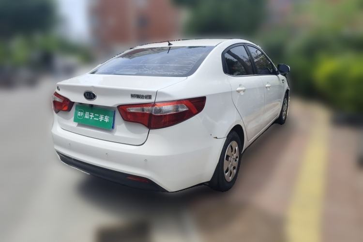 Used Kia K2 2011 Sedan 1.4L Manual Transmission GLS Rear Right 45 Deg