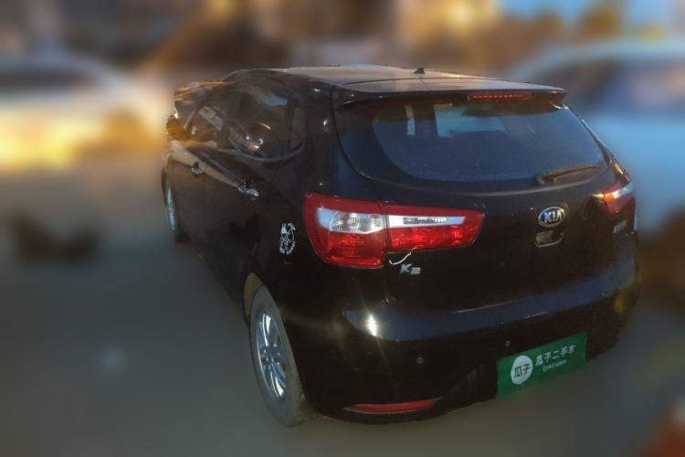 Used Kia K2 2012 Hatchback 1.4L MT GLS Commemorative Edition Rear Left 45 Deg