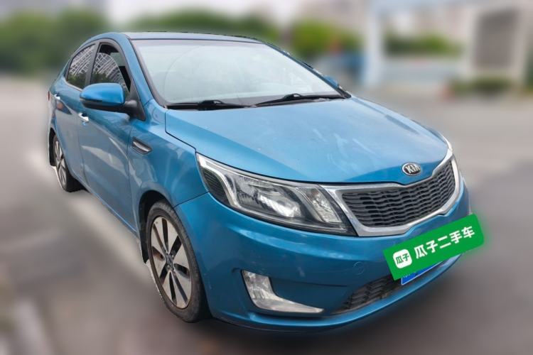 Used Kia K2 2012 Sedan 1.6L Automatic Transmission Premium Commemorative Edition Front Right 45 Deg