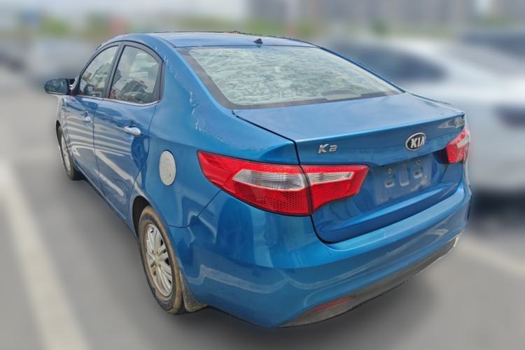 Used Kia K2 2012 Sedan 1.4L MT TOP Commemorative Edition Rear Left 45 Deg