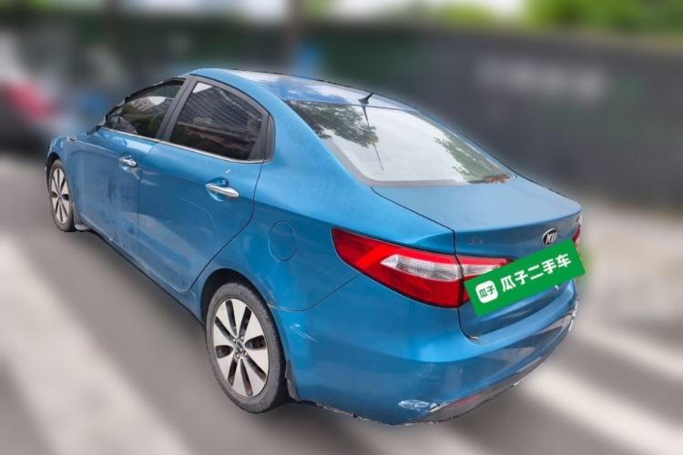 Used Kia K2 2012 Sedan 1.6L Automatic Transmission Premium Commemorative Edition Rear Left 45 Deg