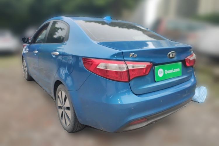 Used Kia K2 2012 Sedan 1.6L AT Premium ECO Rear Left 45 Deg
