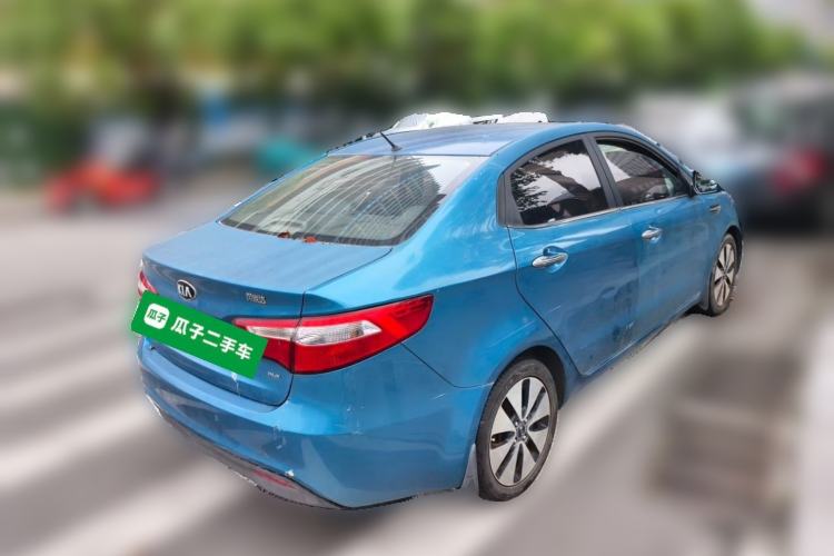 Used Kia K2 2012 Sedan 1.6L Automatic Transmission Premium Commemorative Edition Rear Right 45 Deg