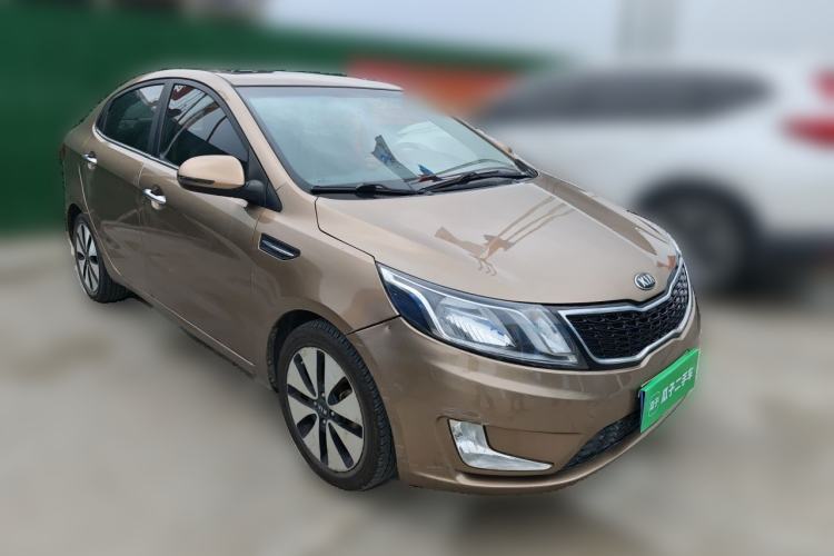 Used Kia K2 2012 Sedan 1.6L Automatic Transmission Premium Commemorative Edition Front Right 45 Deg