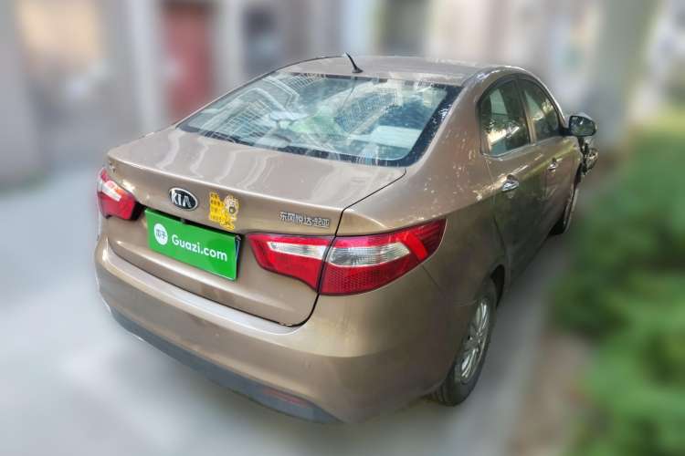 Used Kia K2 2012 Sedan 1.4L MT GLS Commemorative Edition Rear Right 45 Deg