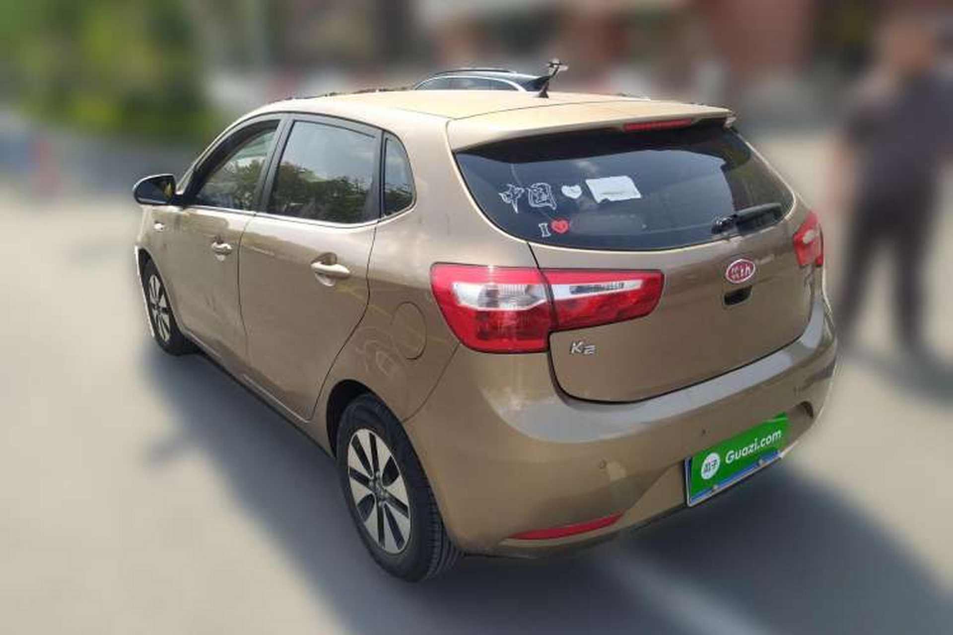 Used Kia K2 2012 Hatchback 1.4L AT GLS Rear Left 45 Deg