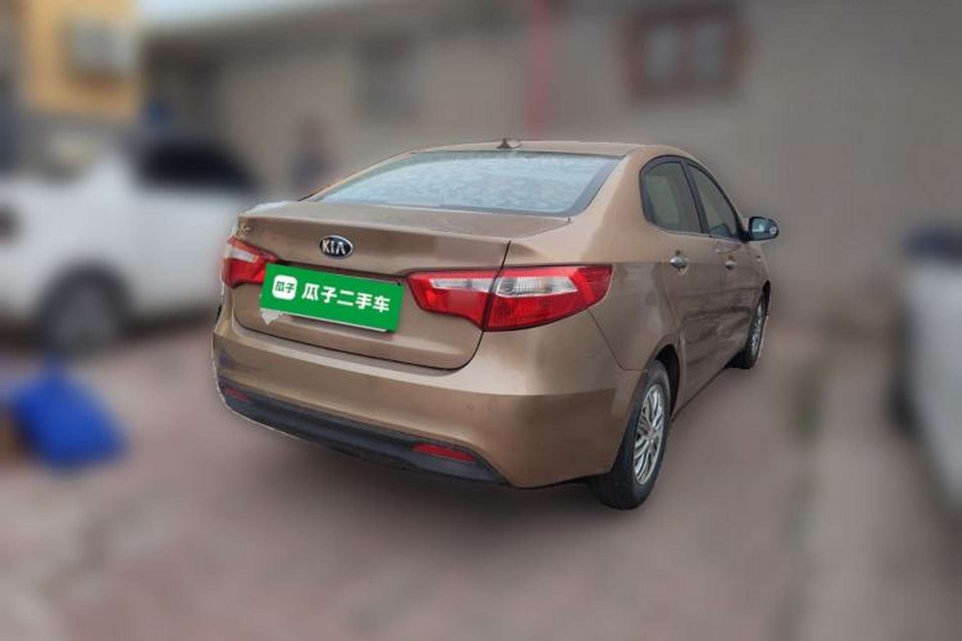 Used Kia K2 2012 Sedan 1.4L MT GLS Commemorative Edition Rear Right 45 Deg