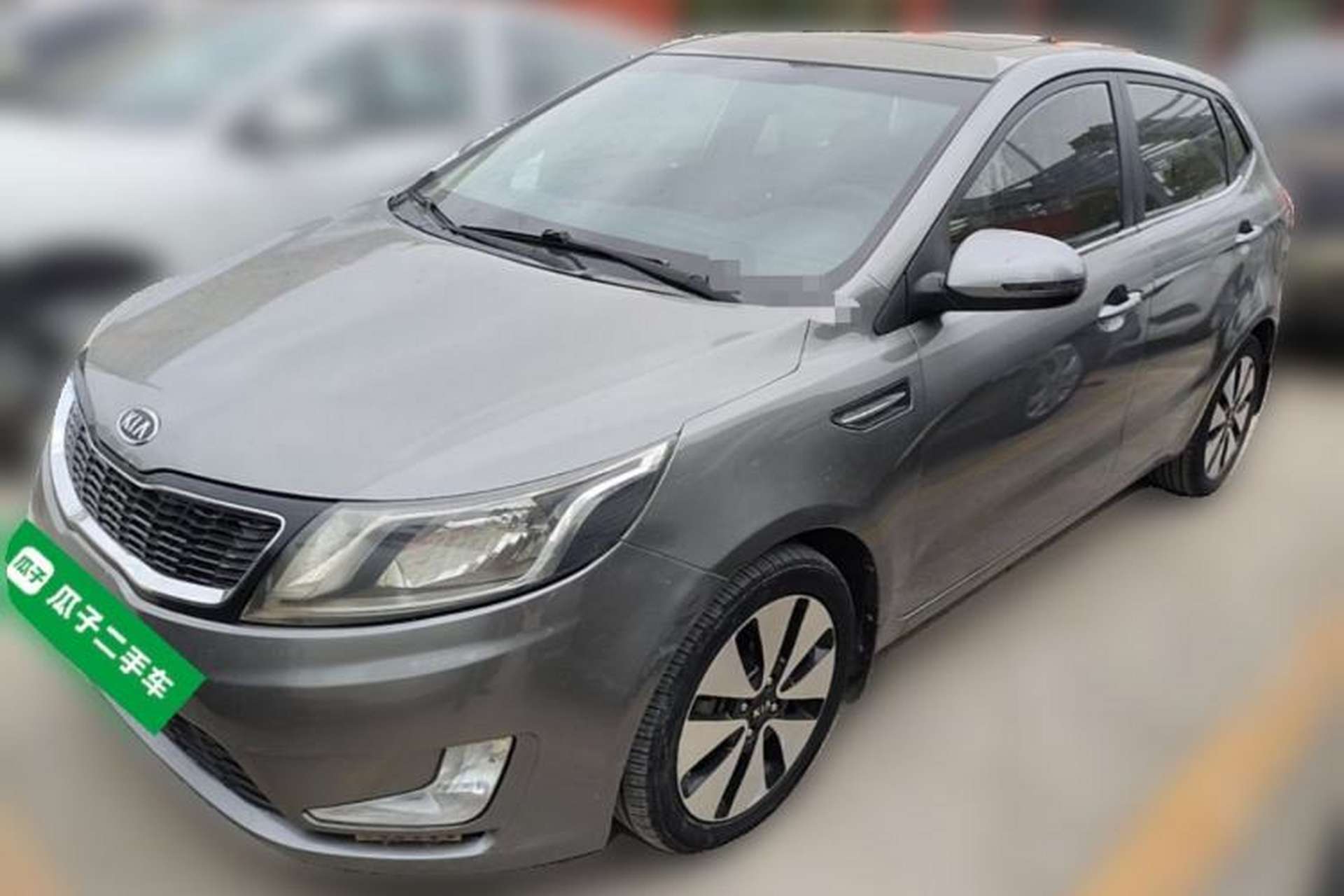 Used Kia K2 2012 Hatchback 1.6L AT Premium Front Left 45 Deg