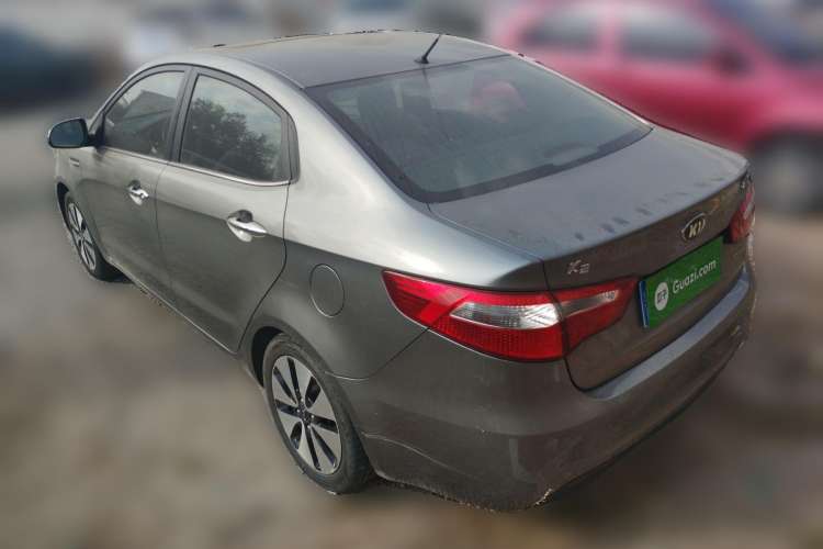 Used Kia K2 2012 Sedan 1.6L Automatic Transmission Premium Commemorative Edition Rear Left 45 Deg