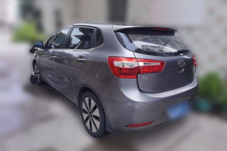 Used Kia K2 2012 Hatchback 1.6L AT Premium Rear Left 45 Deg