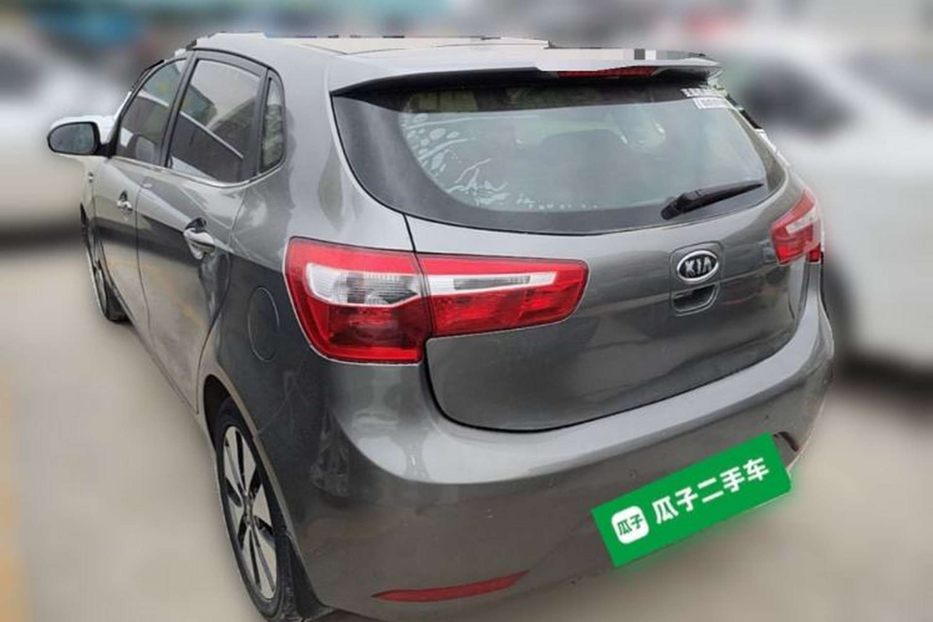 Used Kia K2 2012 Hatchback 1.6L AT Premium Rear Left 45 Deg