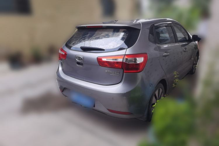 Used Kia K2 2012 Hatchback 1.6L AT Premium Rear Right 45 Deg