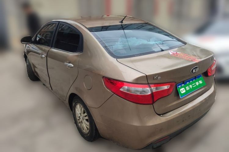 Used Kia K2 2012 Sedan 1.4L MT GLS Commemorative Edition Rear Left 45 Deg