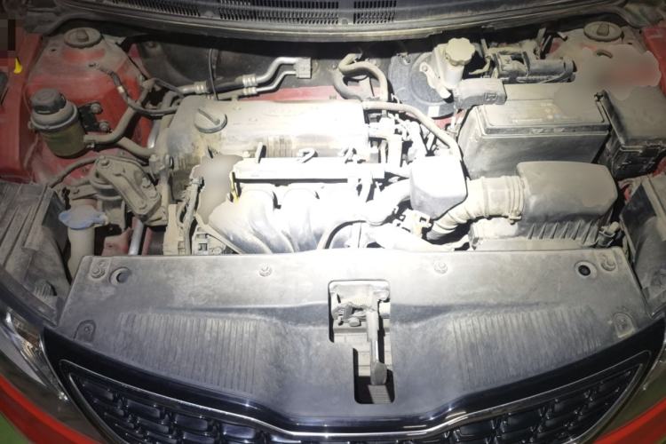 Used Kia K2 2012 Sedan 1.6L Automatic Transmission Premium Commemorative Edition Engine Bay