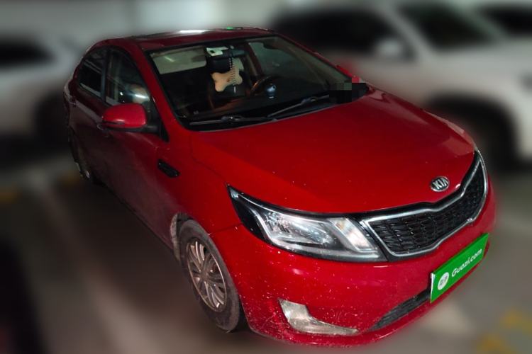 Used Kia K2 2012 Sedan 1.4L AT TOP Anniversary Edition Front Right 45 Deg