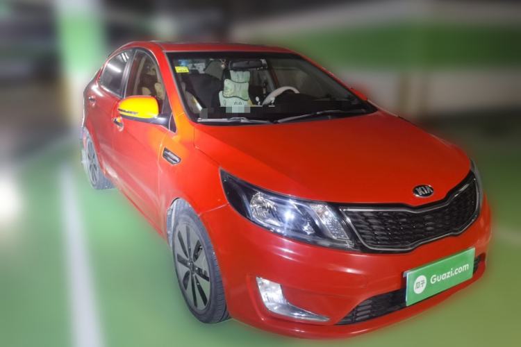 Used Kia K2 2012 Sedan 1.6L Automatic Transmission Premium Commemorative Edition Front Right 45 Deg