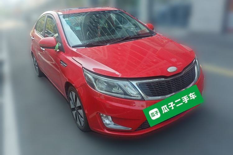 Used Kia K2 2012 Sedan 1.6L Automatic Transmission Premium ECO Commemorative Edition Front Right 45 Deg