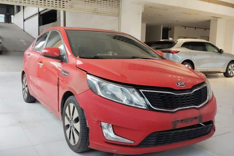 Used Kia K2 2012 Sedan 1.6L Automatic Transmission Premium Commemorative Edition Front Right 45 Deg