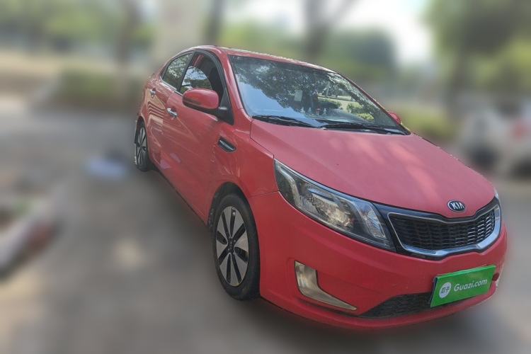 Used Kia K2 2012 Sedan 1.6L Automatic Transmission Premium Commemorative Edition Front Right 45 Deg