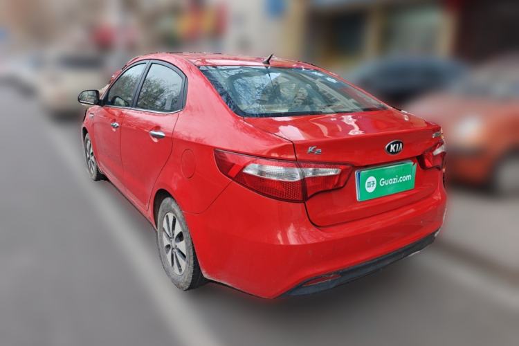 Used Kia K2 2012 Sedan 1.4L MT GLS Commemorative Edition Rear Left 45 Deg