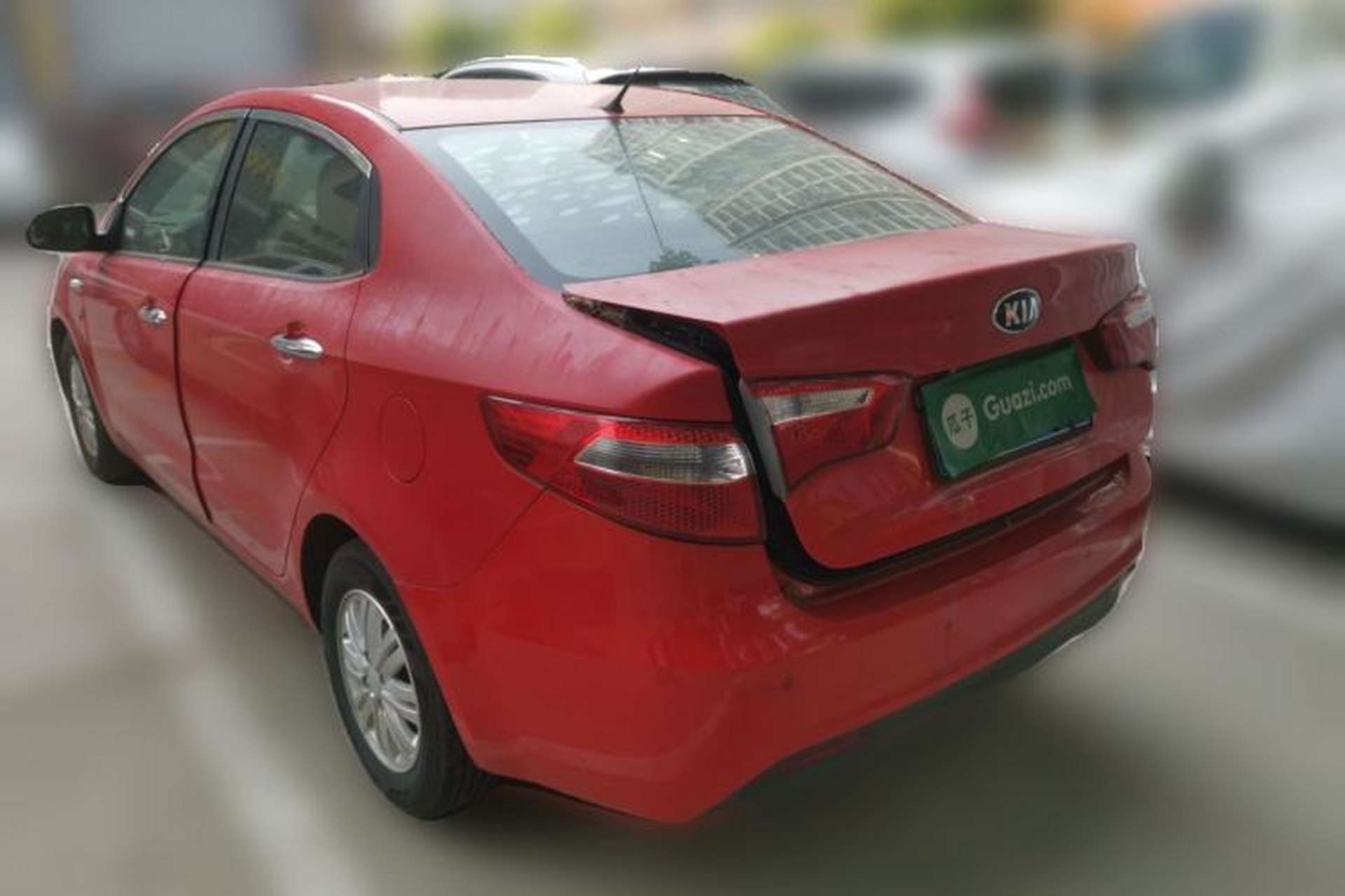 Used Kia K2 2012 Sedan 1.4L MT GLS Commemorative Edition Rear Left 45 Deg