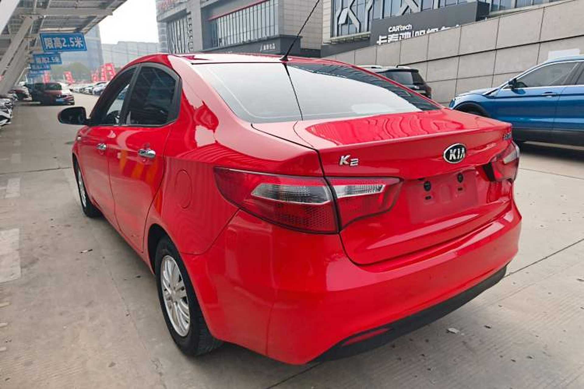 Used Kia K2 2012 Sedan 1.4L Automatic GLS Commemorative Edition Rear Left 45 Deg