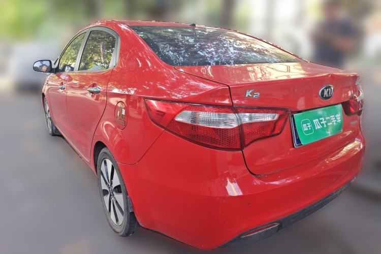 Used Kia K2 2012 Sedan 1.6L AT Premium ECO Rear Left 45 Deg