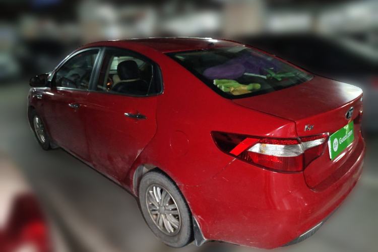 Used Kia K2 2012 Sedan 1.4L AT TOP Anniversary Edition Rear Left 45 Deg
