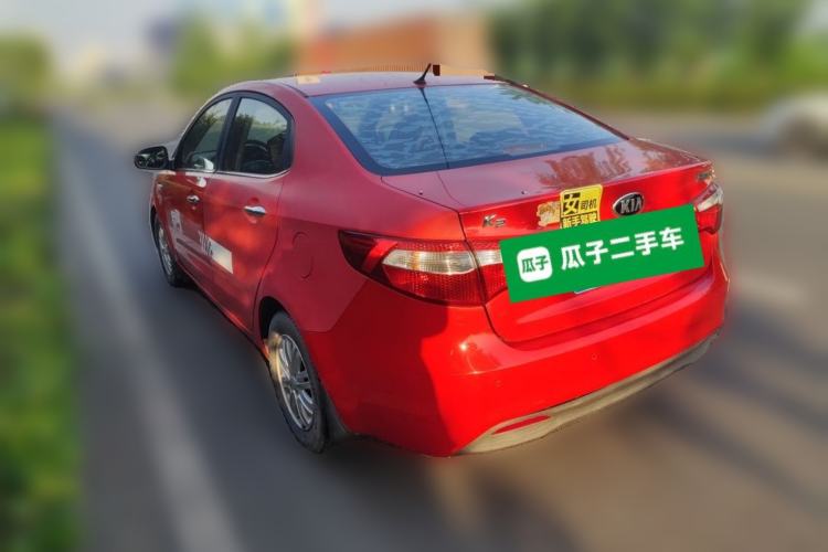 Used Kia K2 2012 Sedan 1.4L MT GLS Commemorative Edition Rear Left 45 Deg