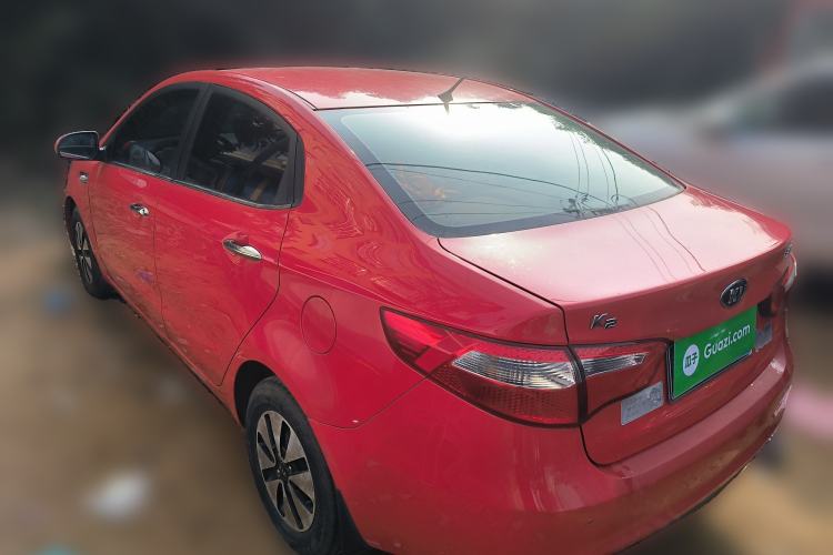 Used Kia K2 2012 Sedan 1.4L MT GLS Commemorative Edition Rear Left 45 Deg